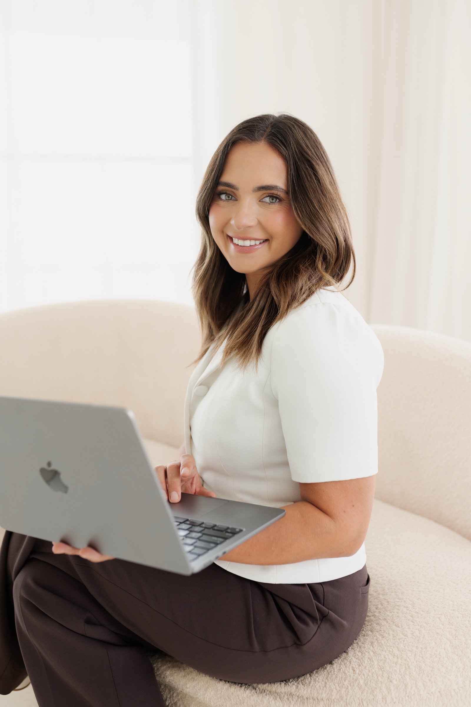 Abby Koehler answering questions about relocating to Prescott