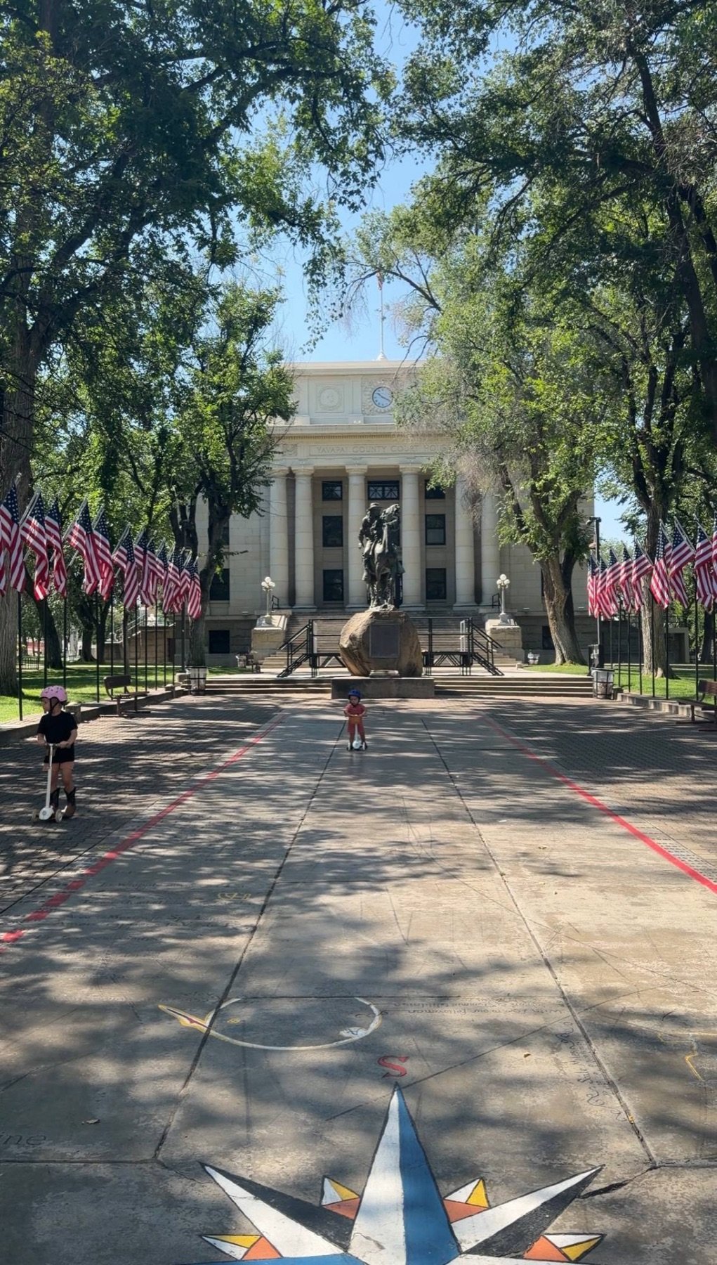 The Yavapai County Courthouse on the Courthouse Square in downtown Prescott, AZ