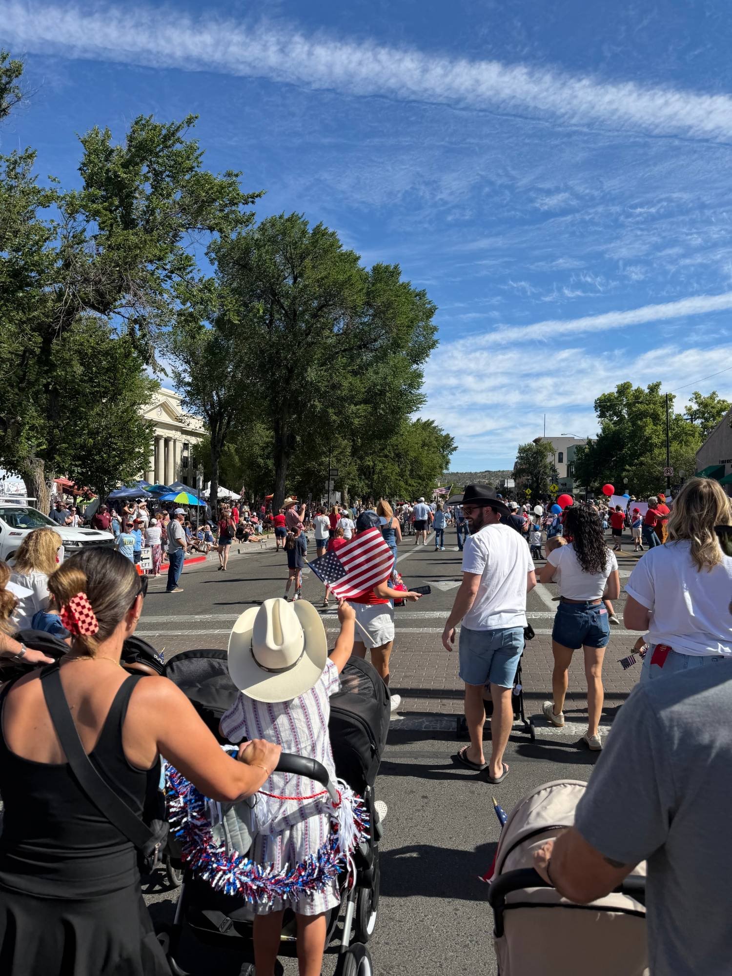 Fourth of July parade past the Courthouse Square in downtown Prescott